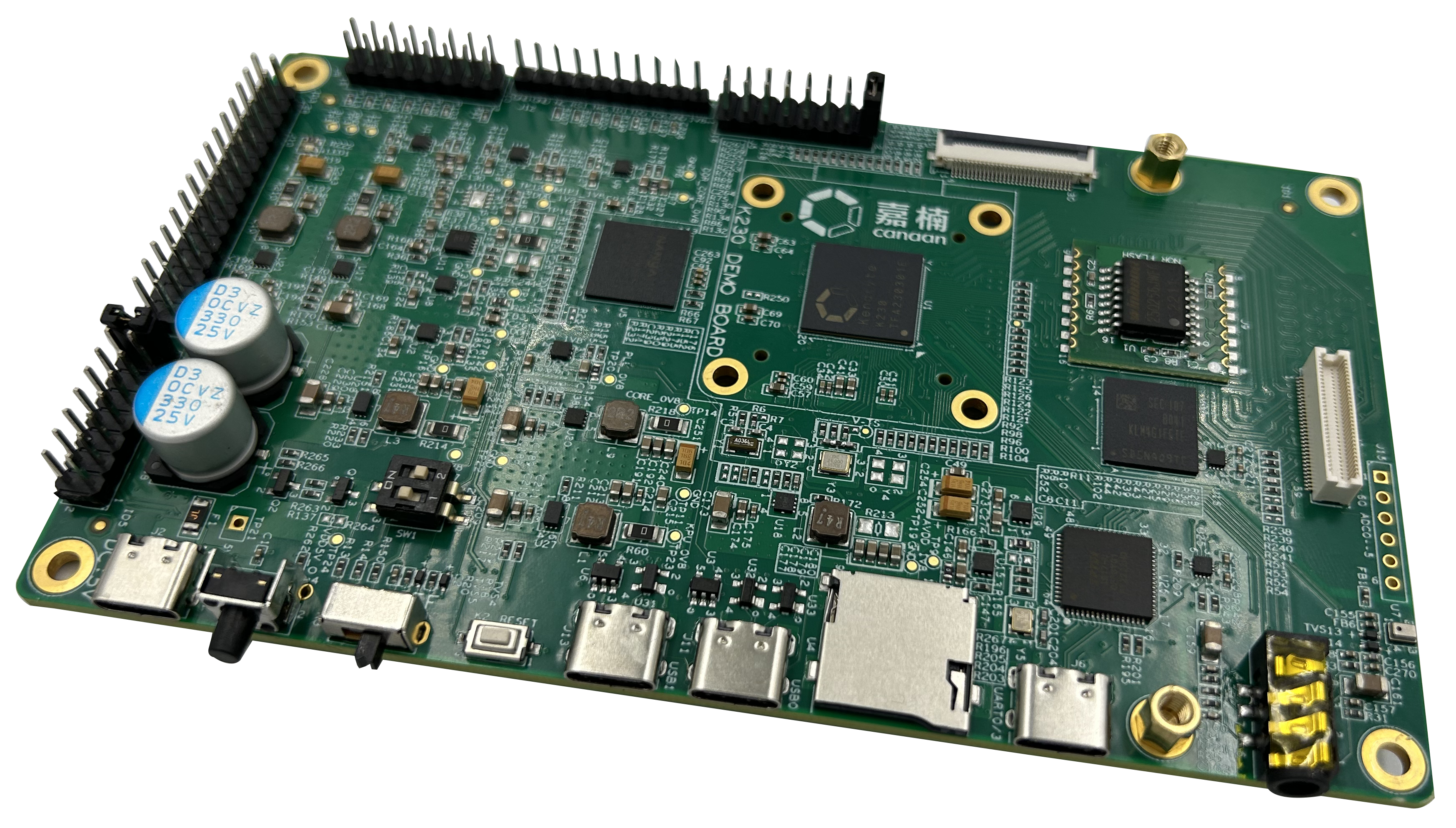 The Canaan Kendryte K230 dev board.
